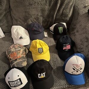 Lot of 9 hat cap